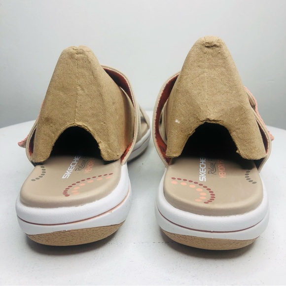 Skechers Women's Relaxed Fit: Bayshore cream peach sandals SZ 8. RR1 - Picture 8 of 10